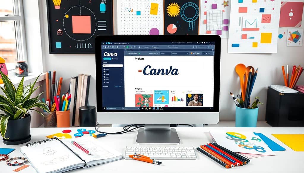 Canva design tool for content creation