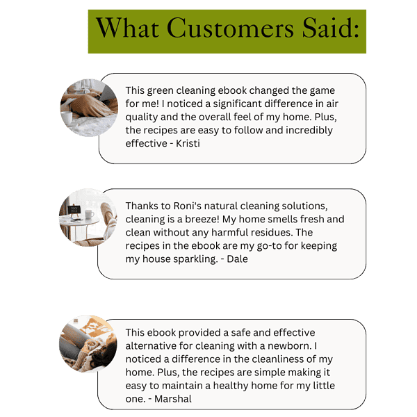 Customer Testimonials diy green cleaner | Mamas Wallet