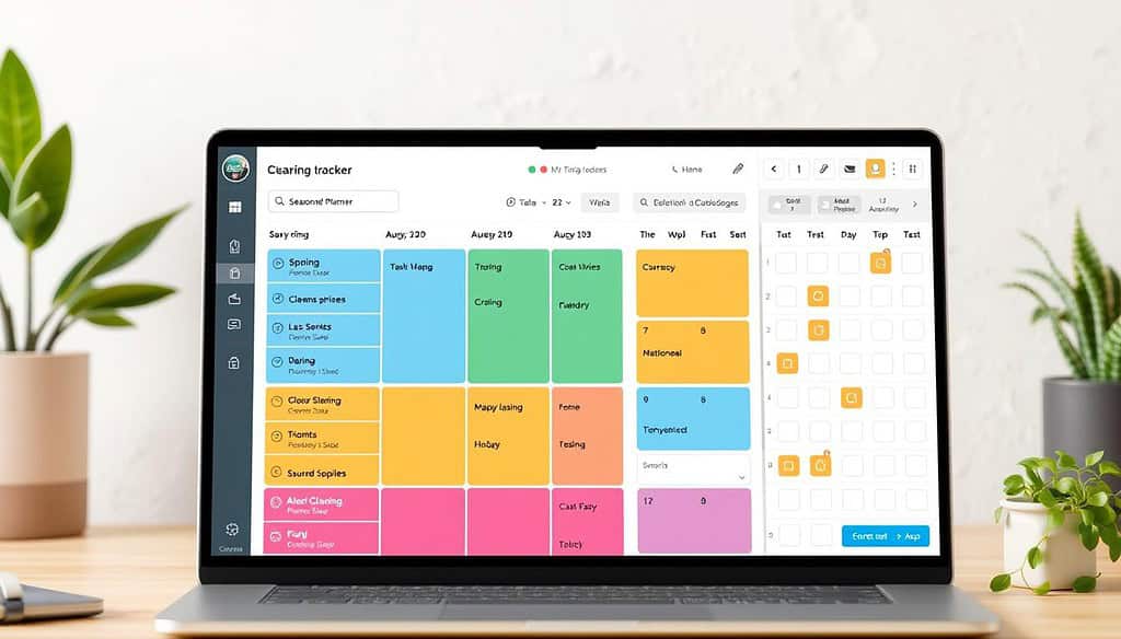 Digital cleaning tracker for seasonal tasks