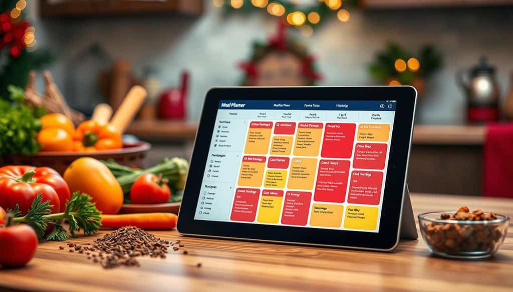 Digital meal planner for holidays