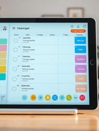 Digital planner for cleaning