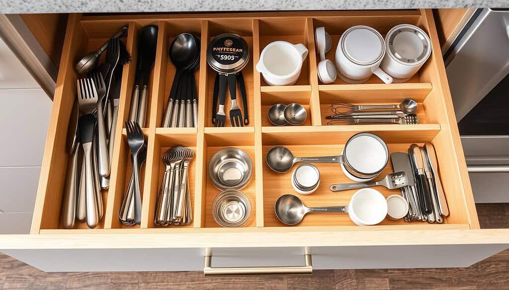 Kitchen drawer organization