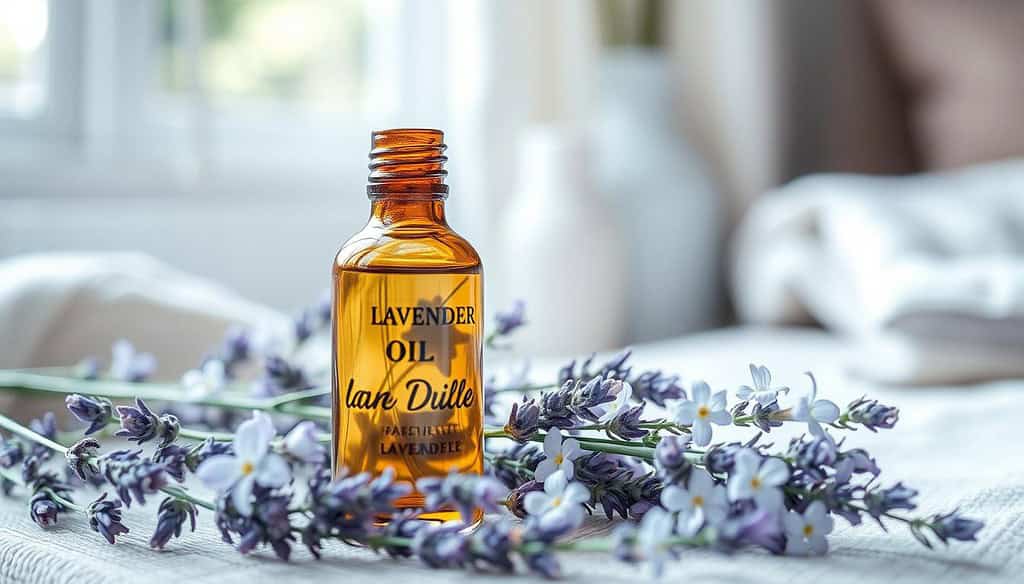 Lavender essential oil for peaceful home