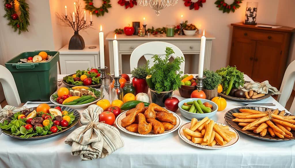 Minimizing food waste during holiday dinner