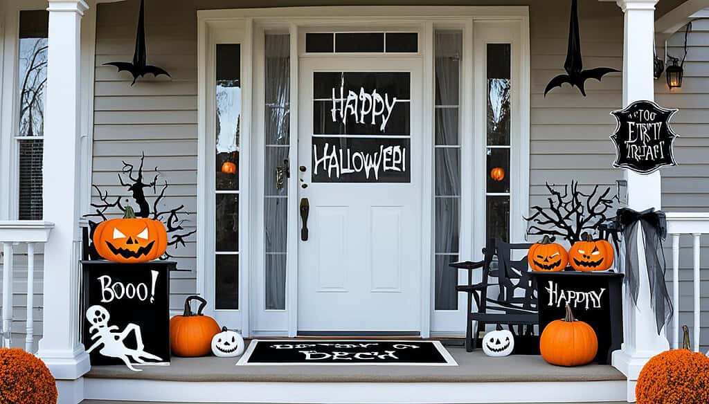 Personalized sandblasted wood signs for Halloween