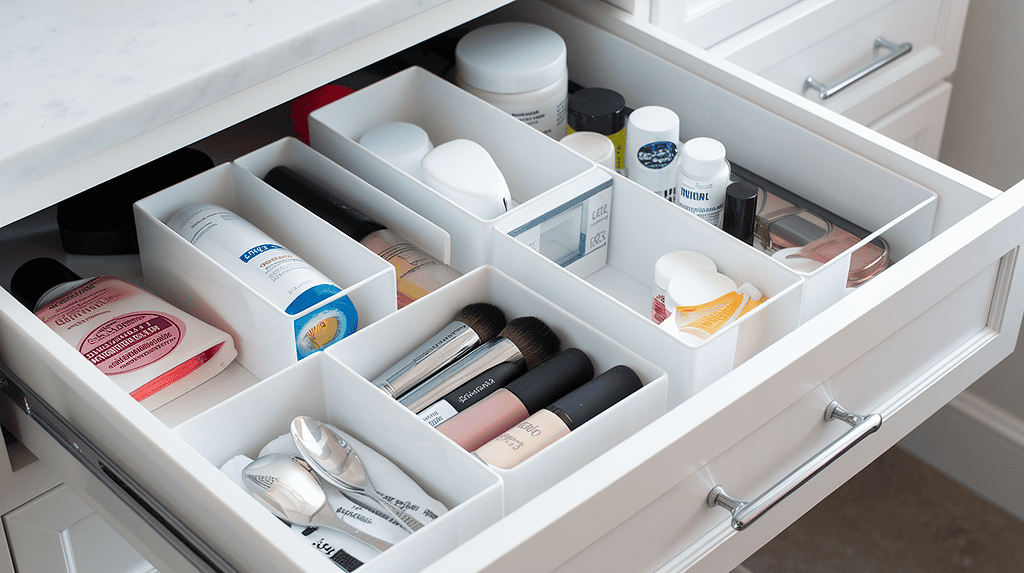 bathroom drawer organization home organization dollar tree | Mamas Wallet