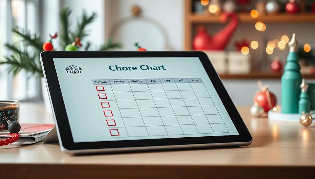 digital chore chart planner