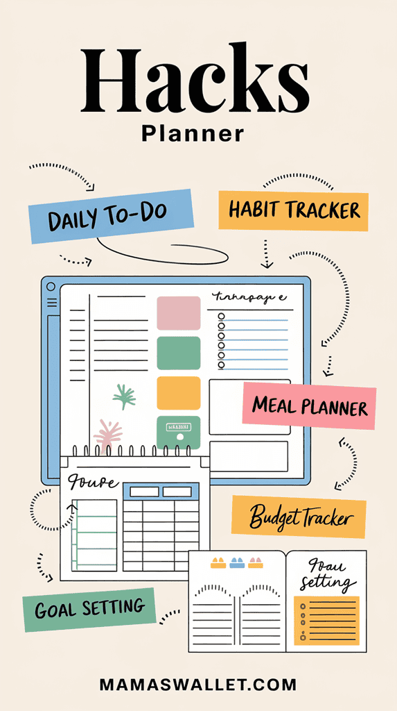 digital planner hacks 3 digital cleaning schedule | Mamas Wallet