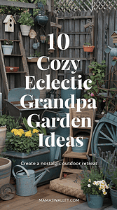 eclectic garden ideas "vintage garden decor ideas" | Mamas Wallet