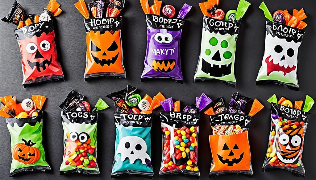 halloween treat bags with candy