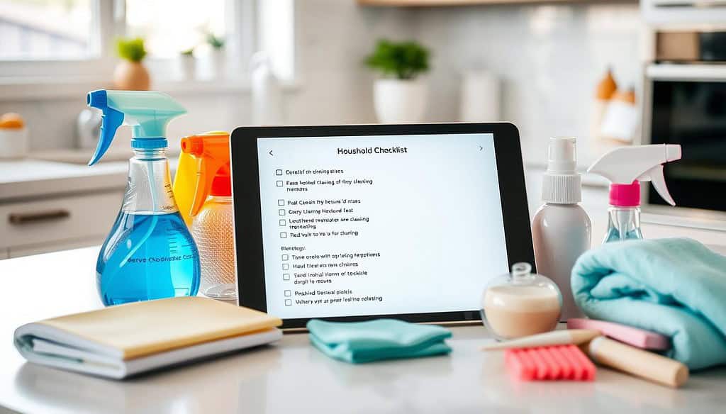 home cleaning digital checklist