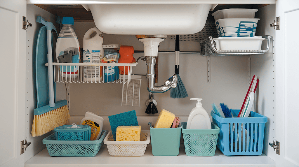 kitchen sink organization home organization dollar tree | Mamas Wallet