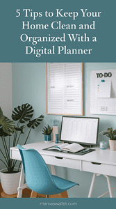 organize with a digital planner 1 digital cleaning schedule | Mamas Wallet