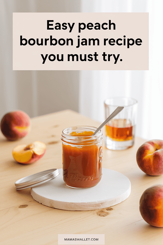 peach bourbon jam 1 seasonal jam making | Mamas Wallet