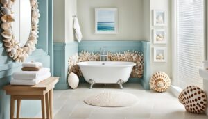 seashell bathroom decor